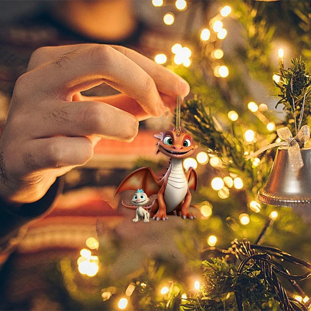 

Creative Dinosaur Cartoon Baby Ornament For Christmas Tree Home And Car Mirror Decoration 4