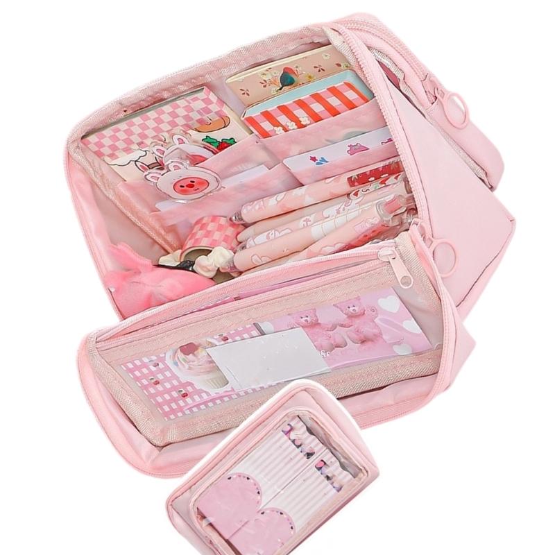 Large Capacity Pencil Case Aesthetic Pen Bag School Supplies for Organizing Pen Markers And Accessories