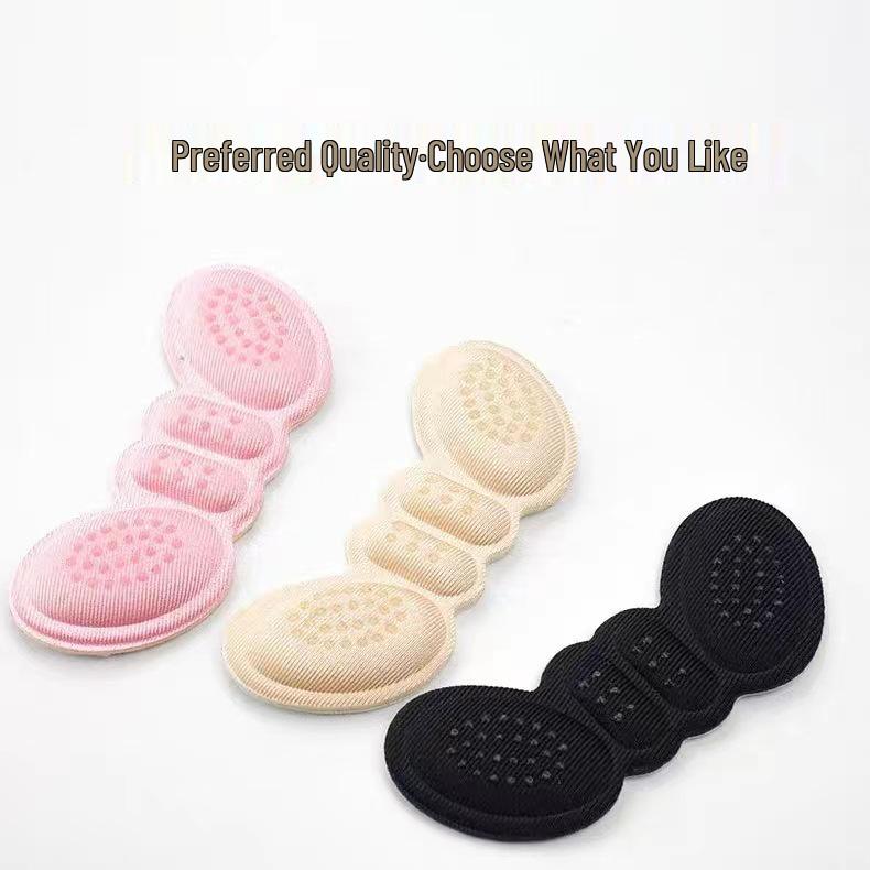 Anti-Wear Butterfly Heel Stickers and Non-Slip Half Insole for High Heels