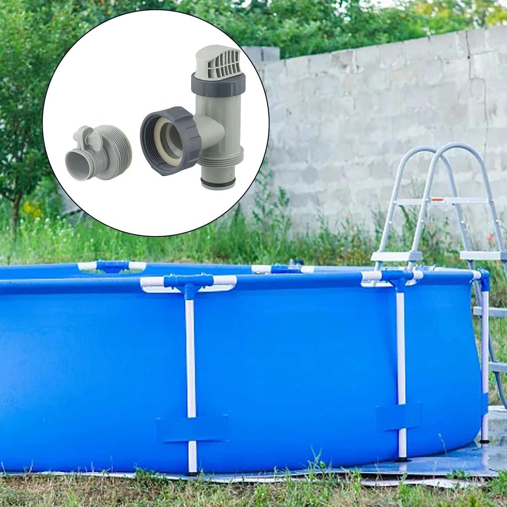 Pool Plunger Valve and Type B Hose Adapter for Intex Replacement Essential for Above Ground Pools and Water Flow Management