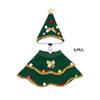 Christmas Dog Costume Cat Outfit Uniform Garment Comfortable Hat with Cloak Pet Clothes for Travel New Year Birthday Boy Girl