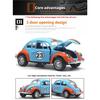 1/32 Scale Alloy Car Model Beetle Painted Racing Car Classical Car Model Rebound Door Opening Car Model For Children's Gifts