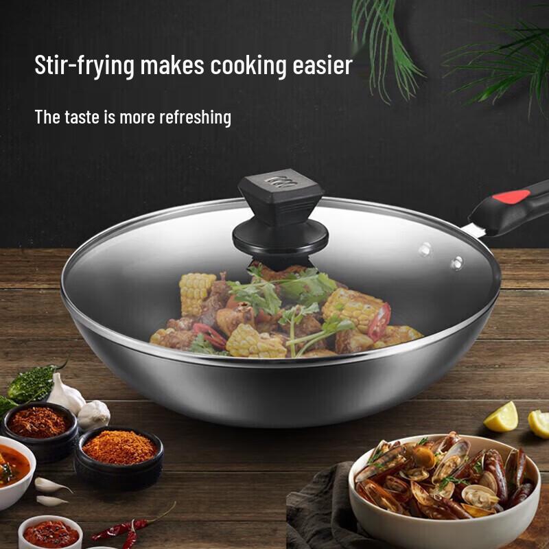 Kobach 32cm Traditional Refined Iron Wok