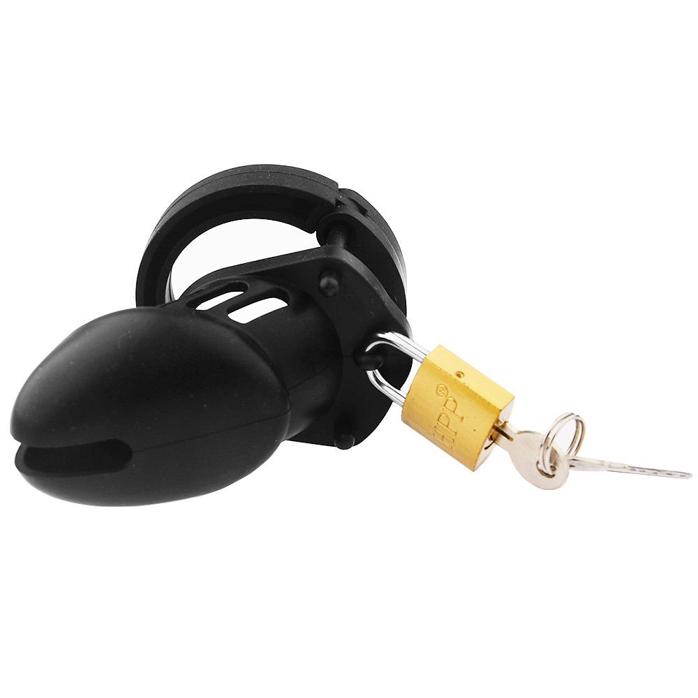 Male Chastity Cage with Lock - SM Metal Adult Toy