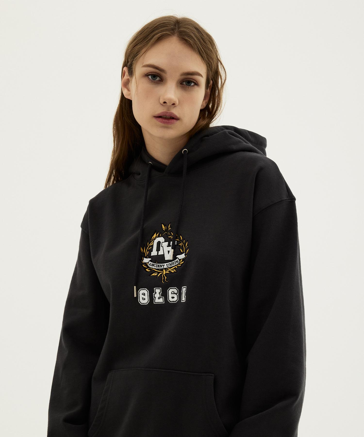 Ancient Union 1970 Pullover Hoodie Charcoal L Size