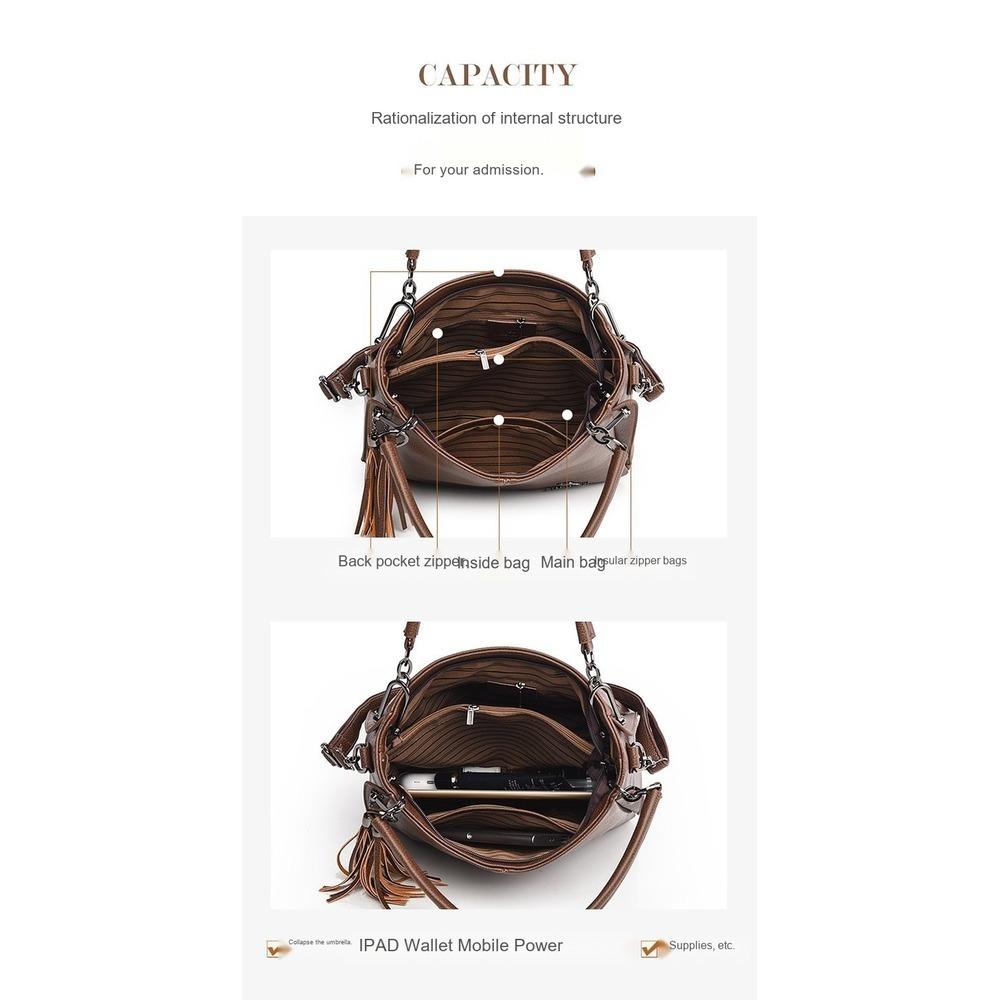 Lightweight Large Capacity Faux Leather Multipurpose Storage Bag for Daily Use