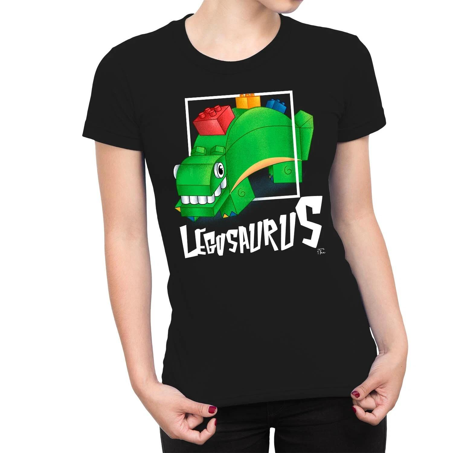 1Tee Womens LegosaurusDinosaur T-Shirt M