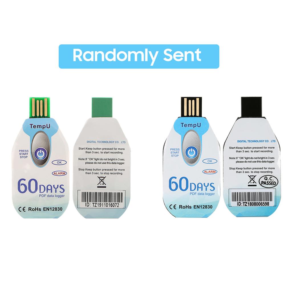 Disposable Temperature Recorder Waterproof USB PDF Disposable Temperature Data Recorder 60/90Day Cold Chain Temperature Recorder