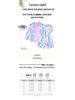 Girls' Two-Piece Long Sleeve Sporty Swimsuit with Rabbit Design and Sun Protection