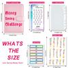 PU Leather Envelope Challenge Binder Challenging Refillable Money Saving Binder Loose-leaf Savings Handbook