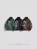 American PU leather jacket men's jacket spring and autumn new stand-up collar locomotive clothing versatile trend explosive jacket men