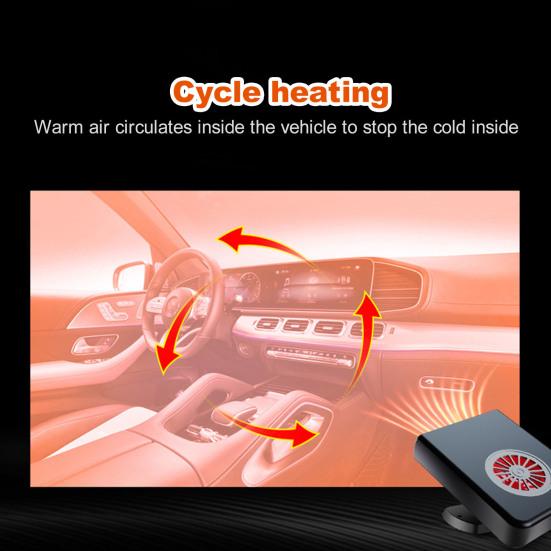 Practical Car Heater Fan Fast Heating Safe Quick Defogging
