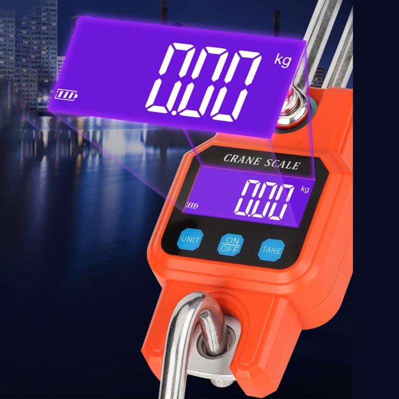 Digital Hanging Scale 660 LBs 300KG,Heavy Duty Waterproof Fish Scale - Portable Crane Scale for Luggage Weight
