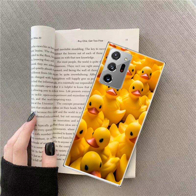 Rubber Ducks Floating in the Swimming Pool Phone Case For Samsung Galaxy S25 Edge S24 S23 FE S22 S26 Ultra S21 S20 S10 Plus C