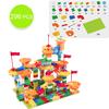 74-296 PCS Marble Race Run Maze Ball Track Building Blocks ABS Funnel Slide Assemble Bricks Kid Gift