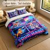 Dog Theme Personalized 3Pcs Bedding Set Custom Text & Name 1 Sheet 2 Pillowcases Household Bedding 1pc