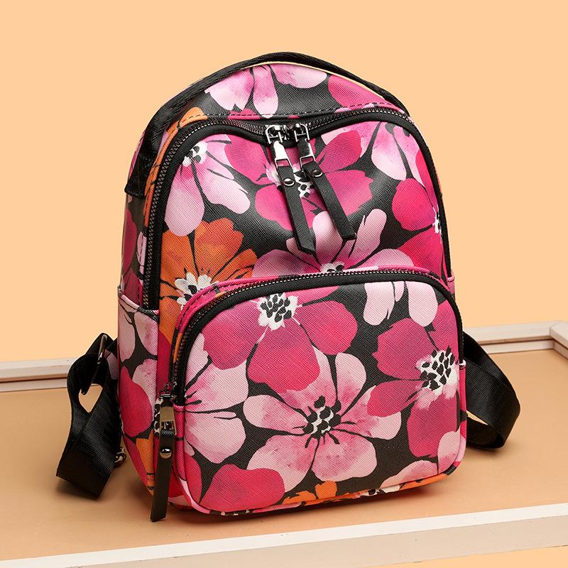 Schoolbag Women's Backpack Portable Crossbody Three-purpose Backpack Explosive Large Capacity Premium Multifunctional Backpack