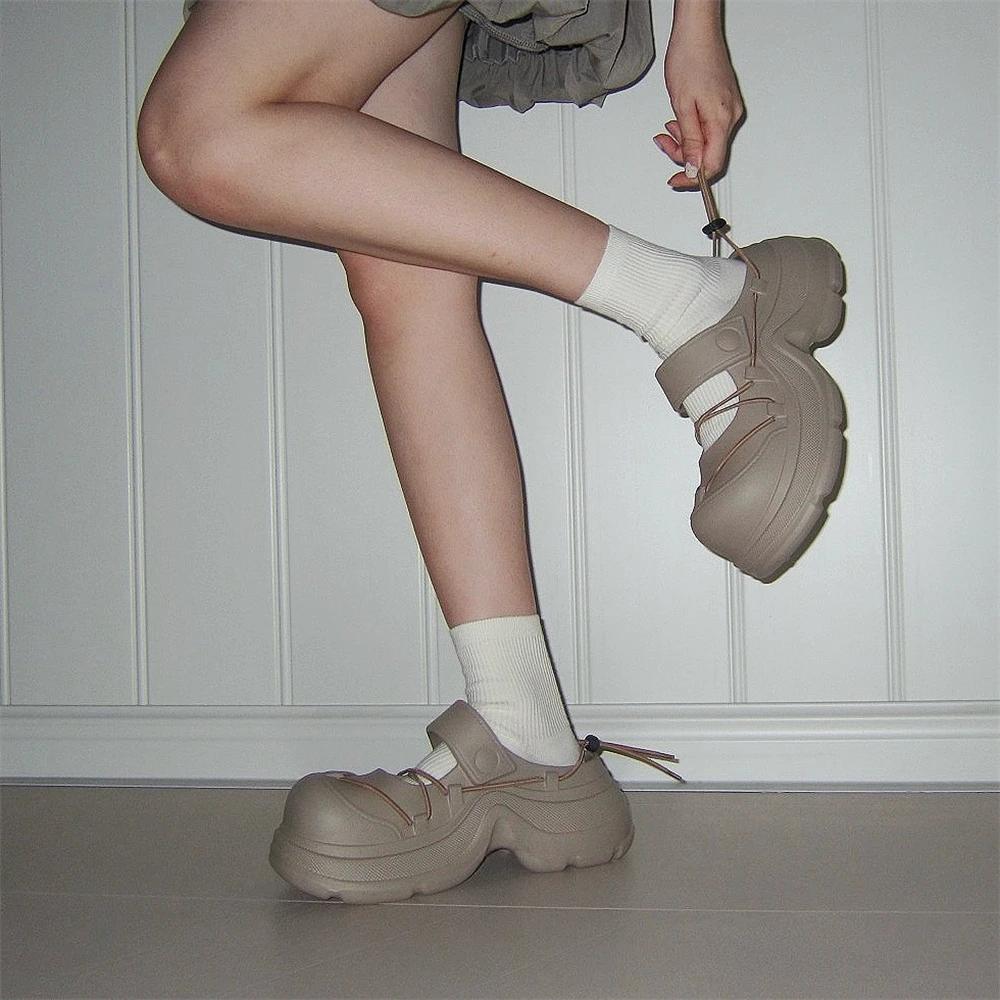 

Удобные нескользящие шлепанцы на шнуровке с полым дизайном для женщин, летняя уличная обувь 40 хаки