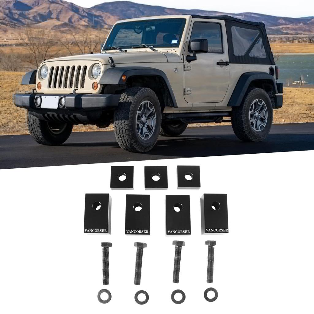 Vancroser Jeep Wrangler Rear Seat Recliner Kit Seat Spacer Adjuster Rear Seat Angle Adjustment