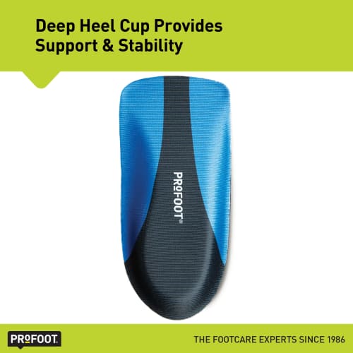 ProFoot Plantar Fasciitis Heel Inserts, Men's, Fits All Men, 1 Pair