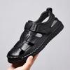 Echte Leder Sommer Sandalen für Herren Lässiger Römischer Stil Outdoor Strand Schuhe Bequeme Herren Schuhe für Frühling und Herbst