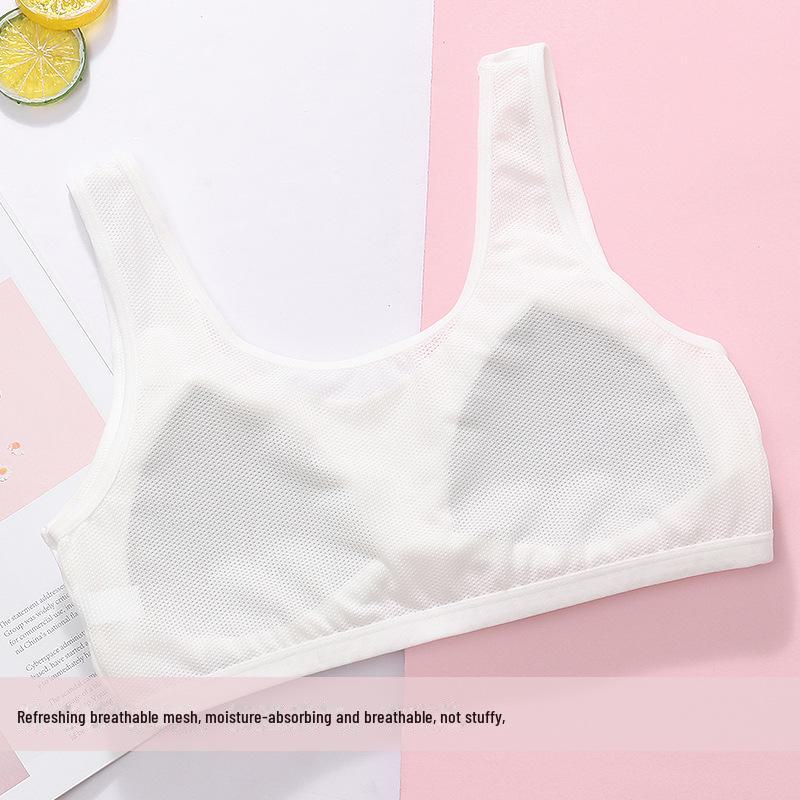 Bralette in Rete di Cotone Traspirante per Ragazze delle Medie - Senza Ferretto, Design Leggero