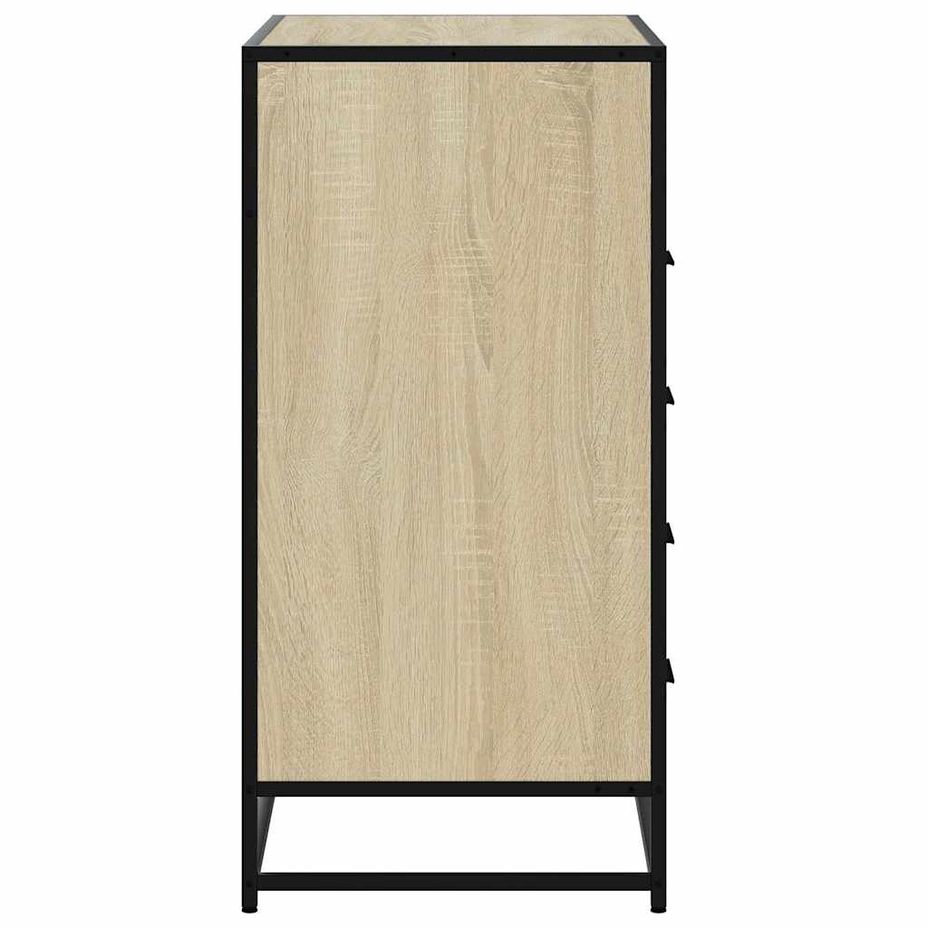 Drawer Cabinet in Sonoma Oak Finish 70 x 41 x 83.5 cm Engineered Wood