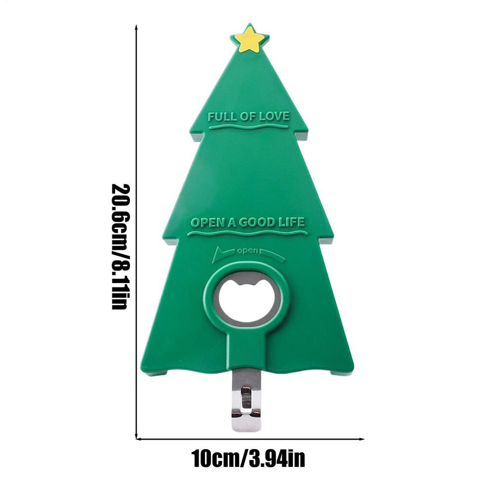 Chrismas Tree Can Opener Portable Jar Bottle Opener Universal Canned Non-slip Labor Saving Twist Bottle Cover Kitchen Gadgets