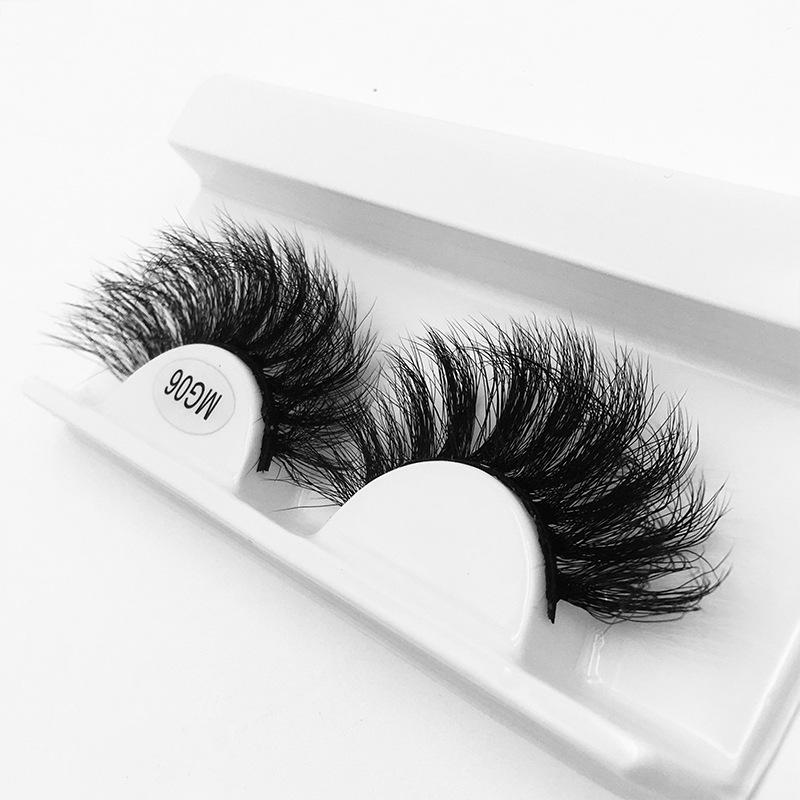 Evropské a americké 8d umělé řasy 1 pár simulace přírodních hustých kudrnatých naroubovaných řas