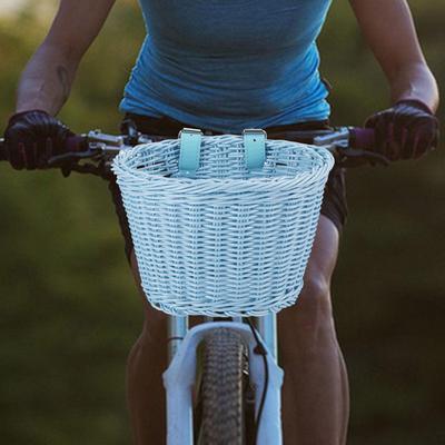 Kids Bike Basket with Adjustable Straps Removable Cute Lightweight Bicycle Front for Outdoor