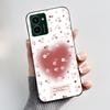 Custodia per Telefono Stampata Per Nokia HMD Pulse PRO/HMD Pulse/HMD Pulse+ Cover Guscio Nero in Morbido Silicone Custodia Carina con Fiore Cartone Animato