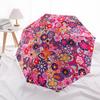 1pc Floral Pattern Auto-Fold Umbrella with One-Touch Open/Close - 8 Reinforced Ribs for Windproof Stability,  yy251118173