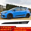 12-18 Ford Focus Mk3 3.5 RS ST Spezieller M-Typ Tür Frosting Aufkleber Wasserfreier Klebstoff RS Heckaufkleber Andere Modelle nicht kaufen