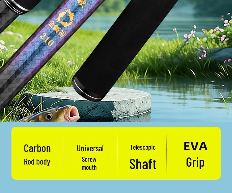 Carbon Fiber Long-Distance Casting Baiting Spoon: Telescopic Big Fish Shovel & Baiting Device