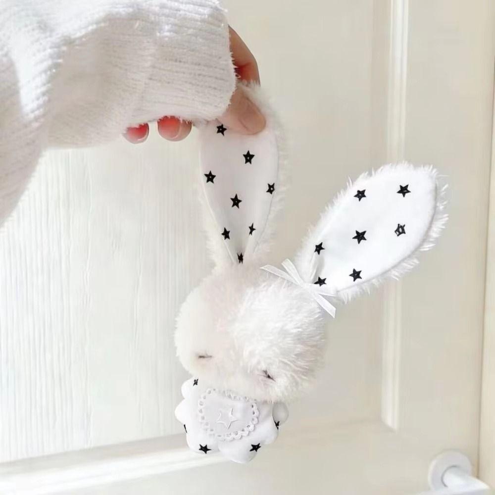 Long Ear Rabbit Stuffed Toy Bag Charm Mini Rabbit Pendant Bunny Plush Keychain Jewelry Gift