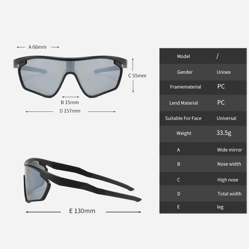 Neue Outdoor-Sport-Fahrradbrille Bunt UV Winddichte Sonnenbrille Personalisierte Brille 855
