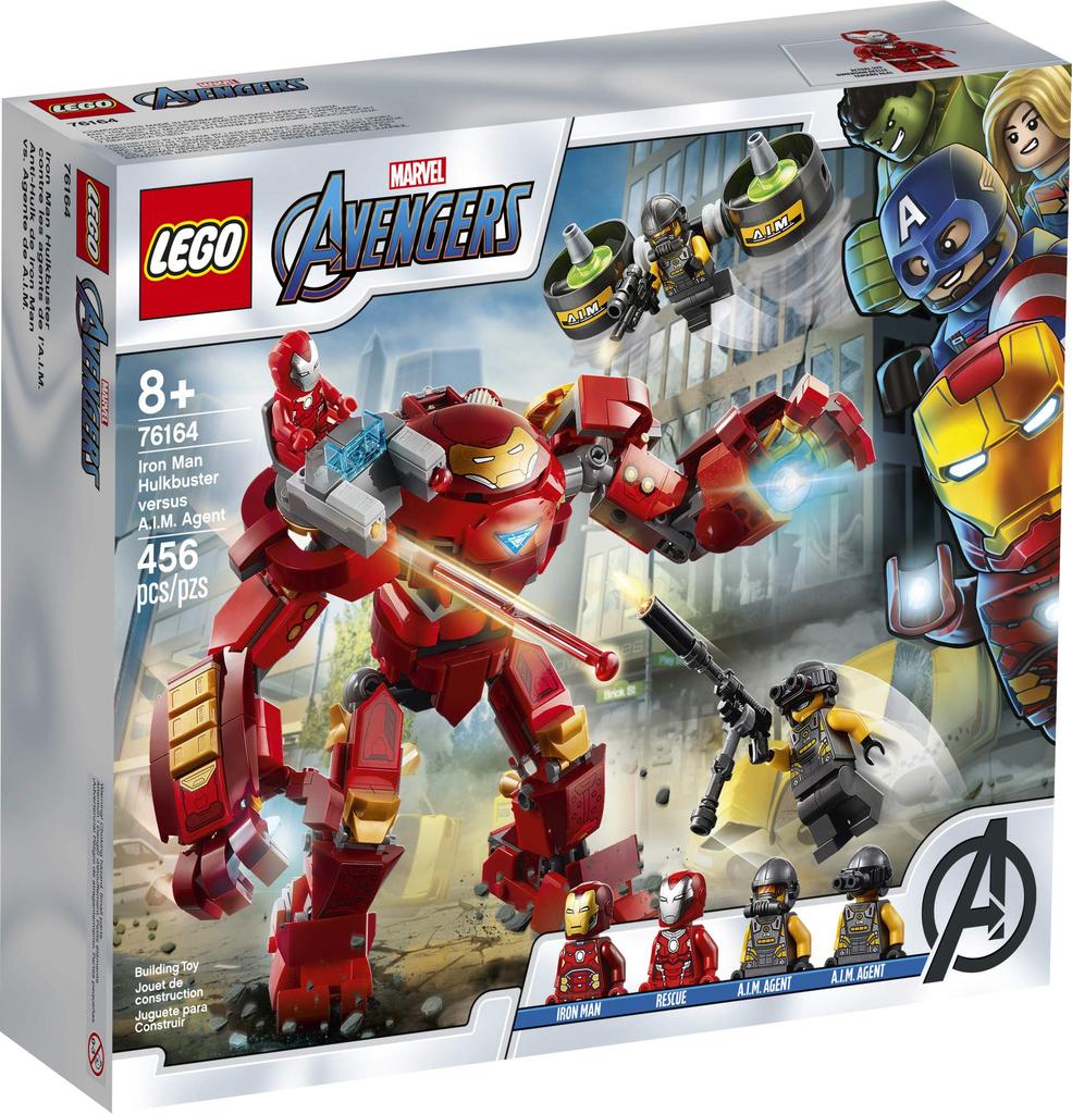 LEGO Iron Man Hulkbuster vs. A.I.M. Agent Superhero Playset Marvel Avengers 456 Piece LEGO 76164