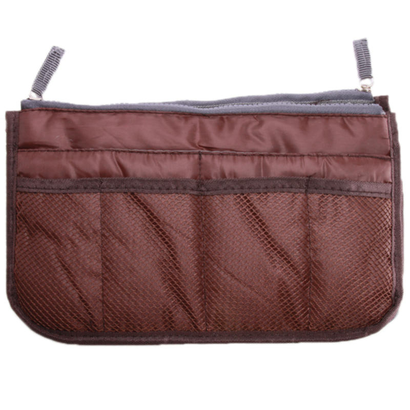 Outdoor Travel Purse Organizer Insert for Handbags Ladies Multi-function Toiletry Cosmetics Storage Bag Large Capacity Zipper Tote Bag