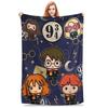 Magical Fantasy World HP Cartoon Blanket Multi-size Super Soft Cozy  Throw Blankets for Couch Sofa and Bed