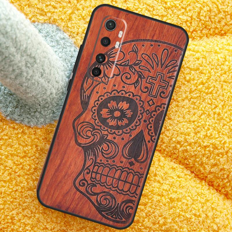 Natural Bamboo Wood Animal Print For Xiaomi Mi 11T Pro 9T 10T 11 Lite Cover Fundas For POCO F3 M3 M4 X3 Pro X3 GT NFC Case