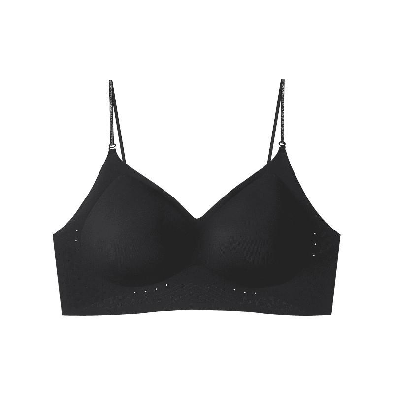 

Original quality invisible liquid foundation, flash shoulder strap seamless underwear, U beautiful back, backless cold skin Xl38/85abc( 62.5-72.5kg ) чорний