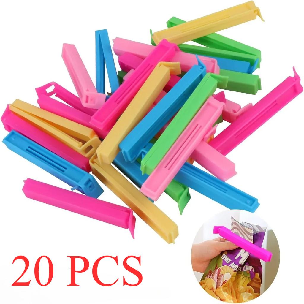 5/10/20pc Color Sealing Clip Moisture-proof Fresh-keeping Snack Bag Sealing Clip Portable Kitchen Storage Food Tool