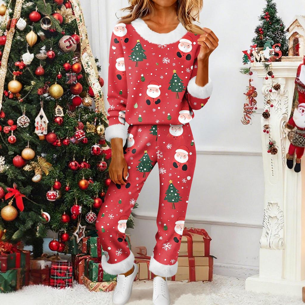 Damenmode Lässig Homewear Mode Lässig Bedruckter Cardigan Hemd Hosen Set