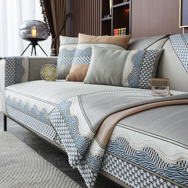 

Подушка для дивана Four Seasons, универсальная простая современная подушка для дивана, нескользящий чехол, чехол для подушки сиденья, ткань, спинка, полотенце 70*70cm