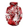 Spring And Autumn Fashion Men's Hoodie Holiday Party Role-playing Bloody Wounds 3D Print Hoodies Casual Boy Sweatshirt Women's Oversized Top Clothing