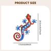 Metal Gecko Wall Art 2D Hanging Artwork,Art Decoration Ornament for Porch Cafe Patio Home