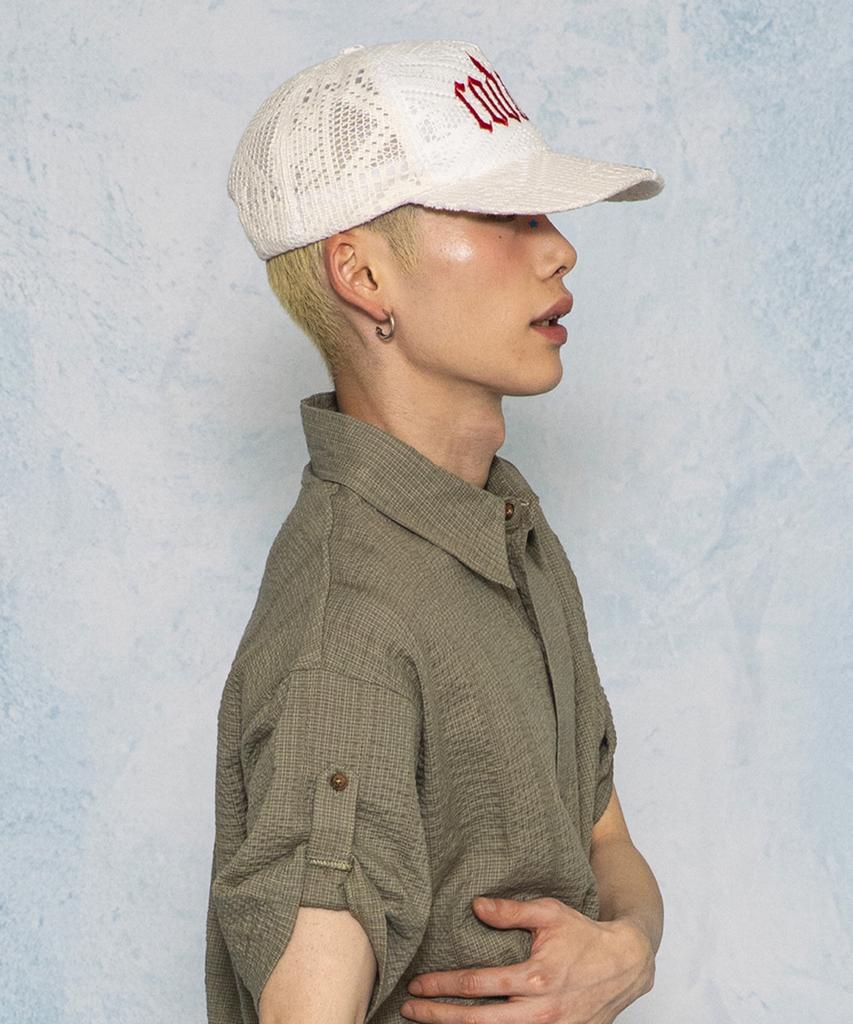 GLACK Gc087 Franken Coating Crochet Ball Cap (Ivory)