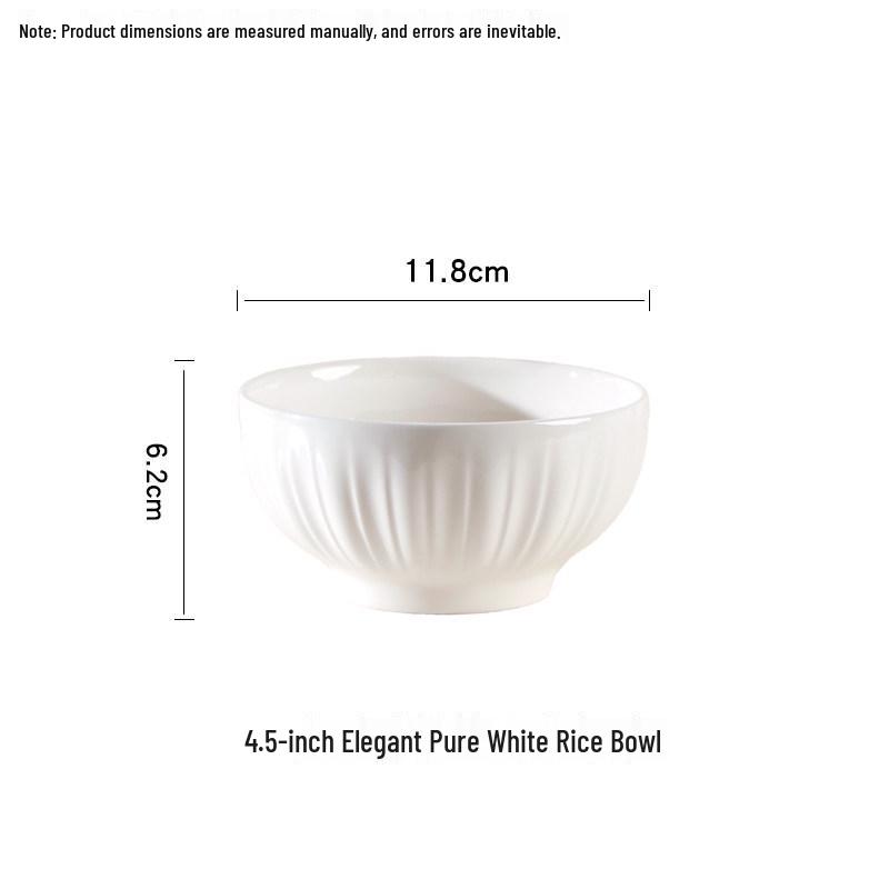 Oval Ceramic Fish Plate – Pure White, Simple, Underglaze