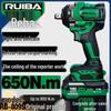 RuiBa 809S Високомоментний Безщітковий Перезаряджуваний Електричний Ударний Гайковерт 650-850 Нм для Авторемонту