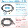 Pull Down Hose Kit For Moen Faucet Replacement Part 150259 Hose, Moen Kitchen Faucet Replacement Part 187108, Reflex Moen Pull Down Hose, 68-inch,